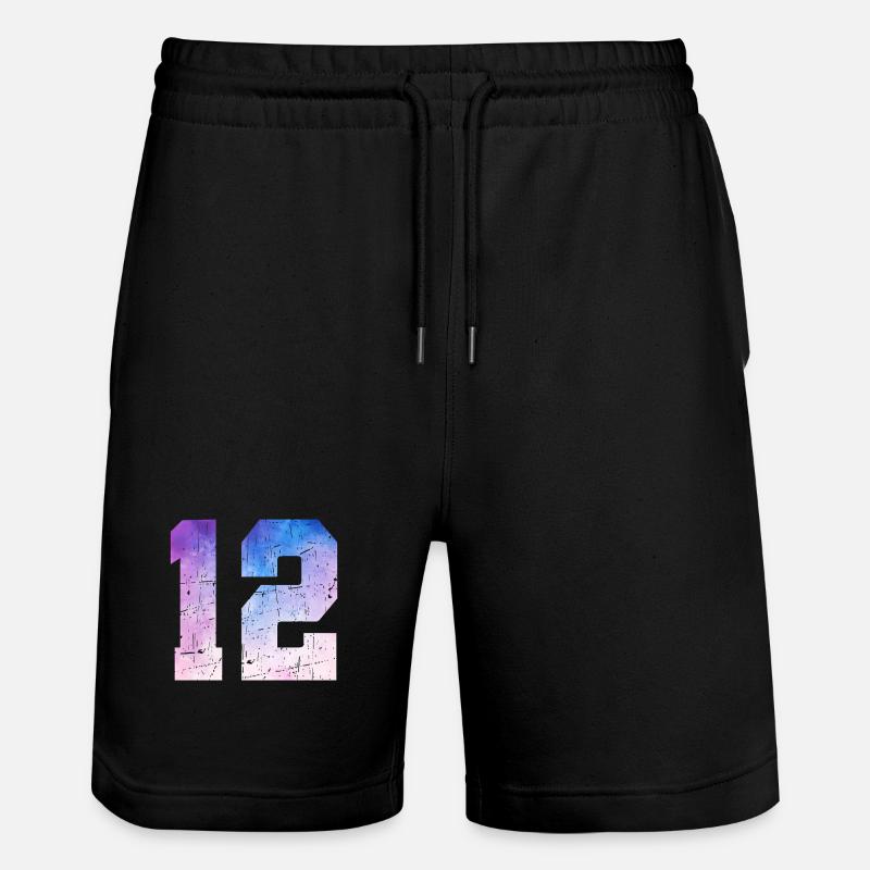 Issue 12 – 12th Anniversary Gift - Stanley/Stella Trainer Unisex Organic Jogging Shorts - black