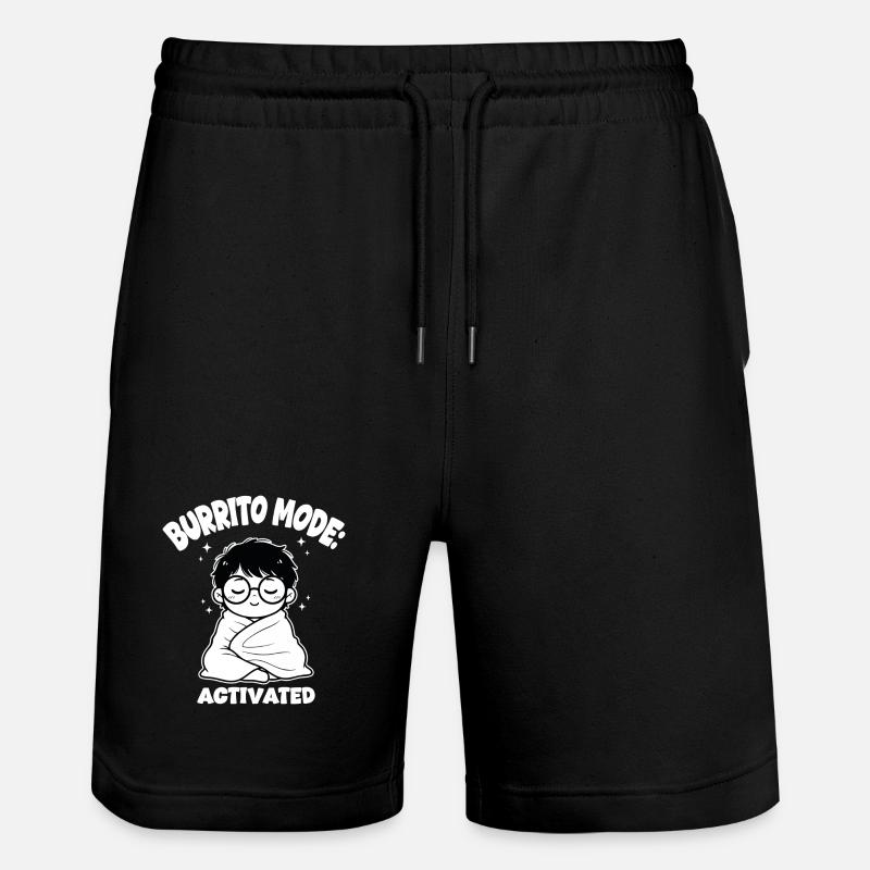 Couverture Burrito Mode - Short de jogging bio TRAINER Stanley/Stella unisexe - noir