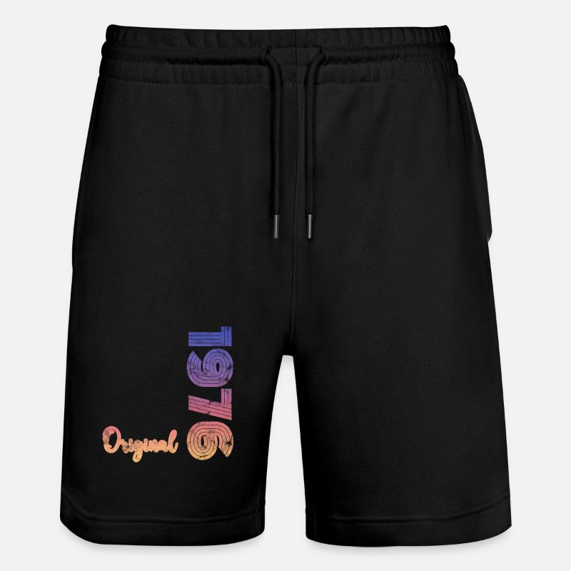 Millésime 1976 - Short de jogging bio TRAINER Stanley/Stella unisexe - noir