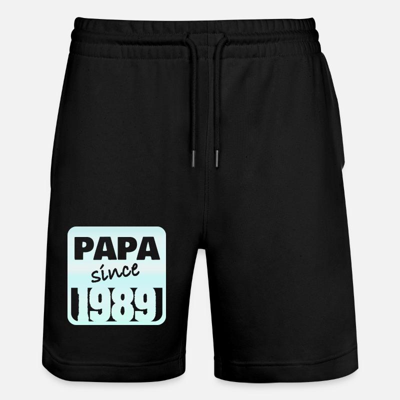 Papa depuis 1984 - Short de jogging bio TRAINER Stanley/Stella unisexe - noir