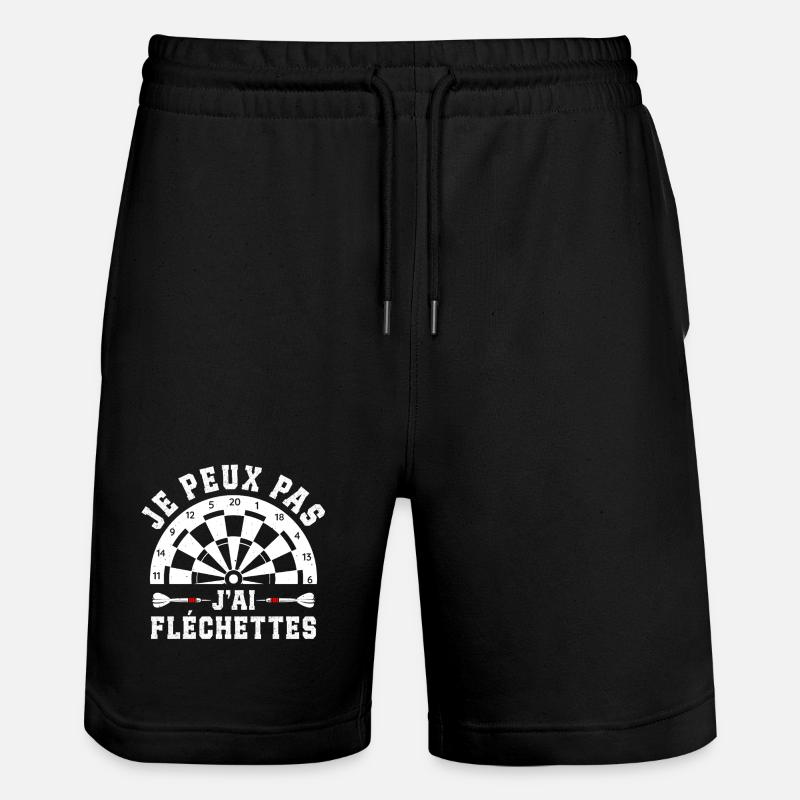 Je Peux Pas J'ai Fléchettes - Short de jogging bio TRAINER Stanley/Stella unisexe - noir