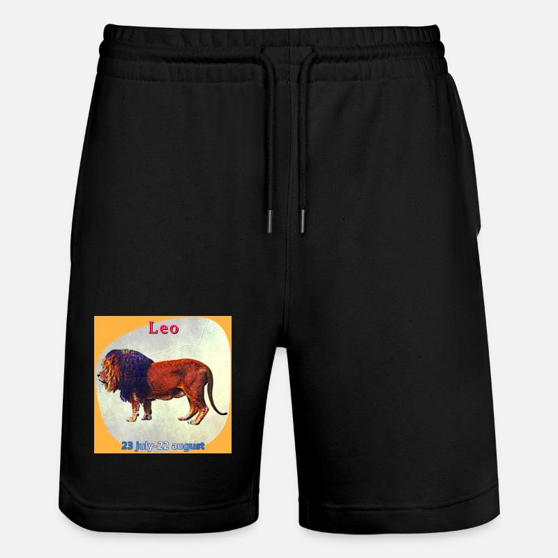 Löwe - Stanley/Stella Unisex Bio Joggingshorts Trainer - Schwarz
