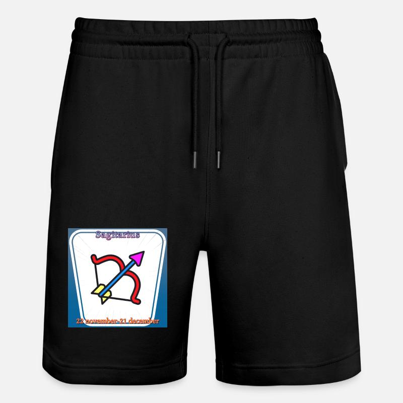 Sagittarius - Stanley/Stella Trainer Unisex Organic Jogging Shorts - black