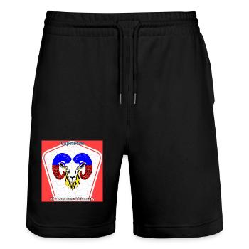 Capricorne - Short de jogging bio TRAINER Stanley/Stella unisexe - noir - Devant - Nik (191cm) & Marisol (170cm)