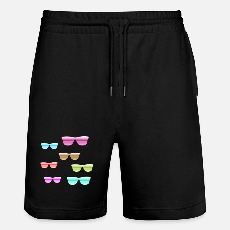 Sonnenrillen - Stanley/Stella Unisex Bio Joggingshorts Trainer - Schwarz
