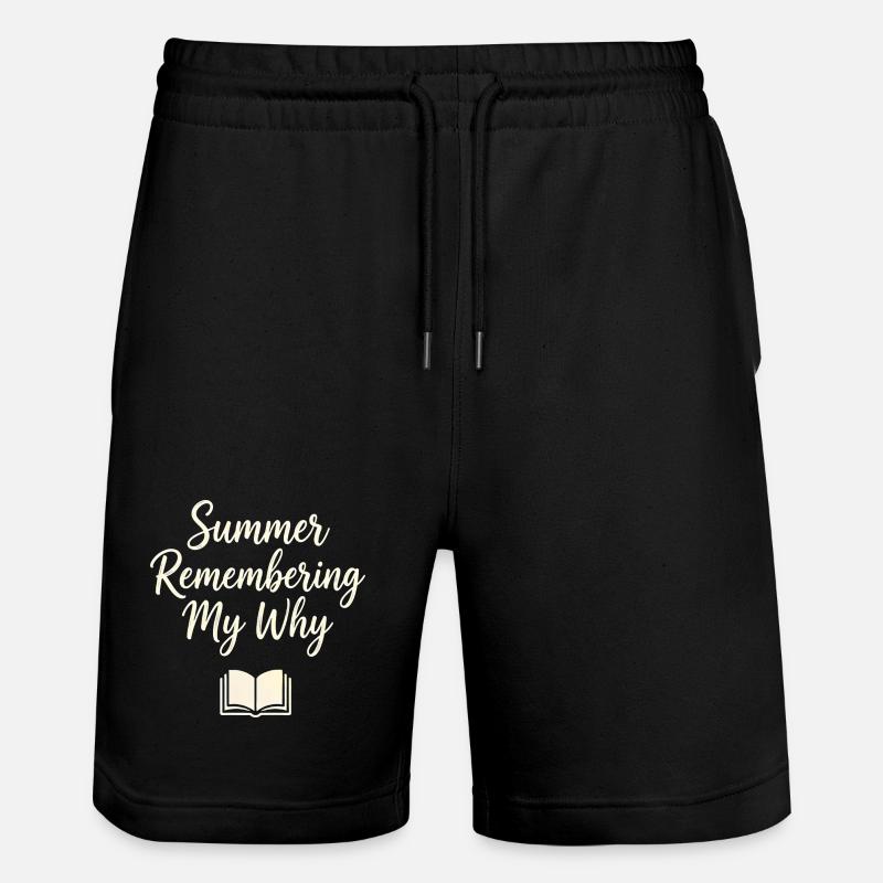 Summer Remembering My Why - Stanley/Stella Trainer Unisex Organic Jogging Shorts - black