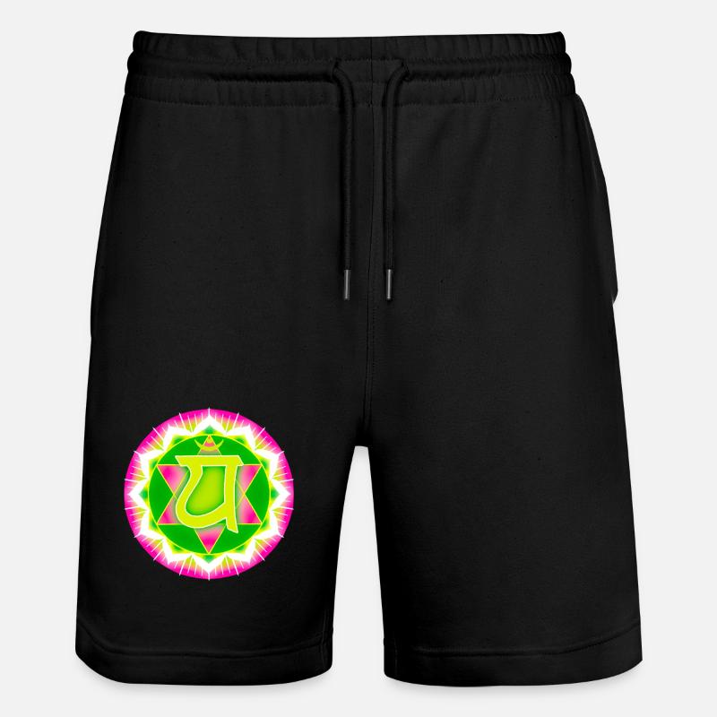 Chakra du cœur Anahata - Short de jogging bio TRAINER Stanley/Stella unisexe - noir
