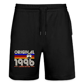 Original 1996 Edition limitée - Short de jogging bio TRAINER Stanley/Stella unisexe - noir - Devant - Nik (191cm) & Marisol (170cm)