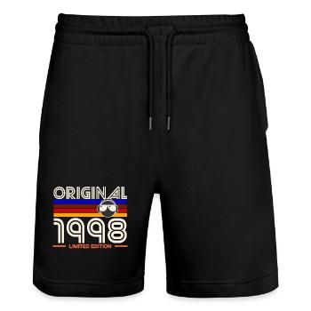 Original 1998 Édition Limitée Retro - Short de jogging bio TRAINER Stanley/Stella unisexe - noir - Devant - Nik (191cm) & Marisol (170cm)