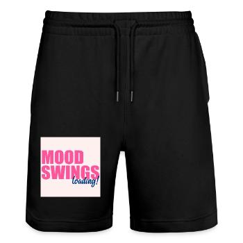 Stimmungsschwankungen lädt - Stanley/Stella Unisex Bio Joggingshorts Trainer  - Schwarz - Vorne - Nik (191cm) & Marisol (170cm)