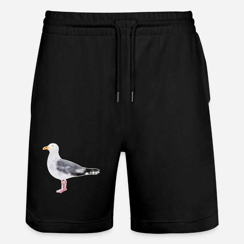 Mouette argentée.1 - Short de jogging bio TRAINER Stanley/Stella unisexe - noir