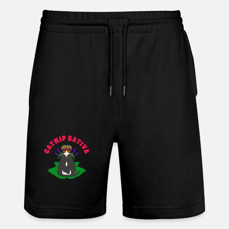 Herbe à chat Sativa - Short de jogging bio TRAINER Stanley/Stella unisexe - noir