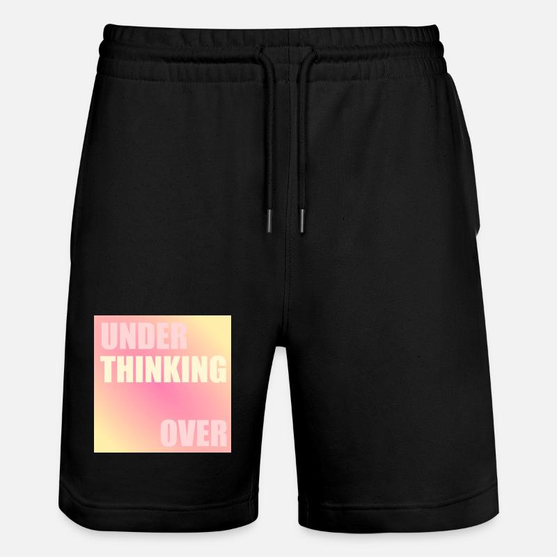 Thinking - Stanley/Stella Trainer Unisex Organic Jogging Shorts - black
