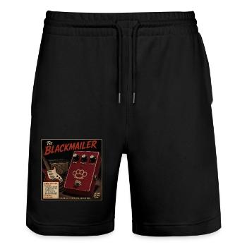 Le Maître-Chanteur — Pédale d’intimidation pour guitare - Short de jogging bio TRAINER Stanley/Stella unisexe - noir - Devant - Nik (191cm) & Marisol (170cm)