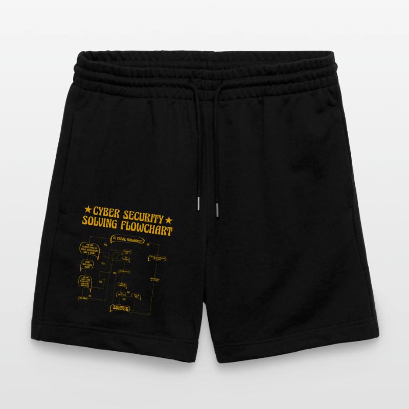 Cyber Security Solving Flowchart Stanley/Stella Trainer Unisex Organic Jogging Shorts