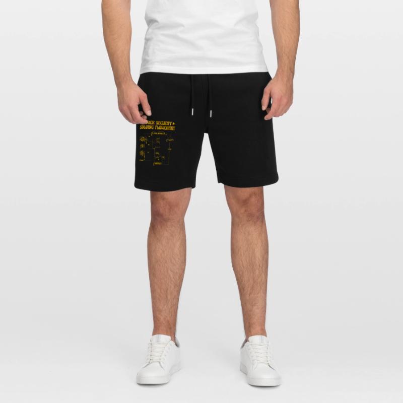 Cyber Security Solving Flowchart Stanley/Stella Trainer Unisex Organic Jogging Shorts