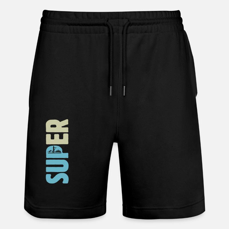 SUPER, Stand up paddling, SUP - Stanley/Stella Trainer Unisex Organic Jogging Shorts - black
