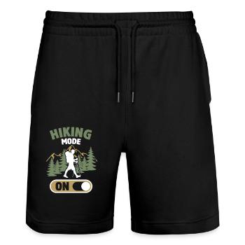 Mode randonnée activé - Randonnée Montagnes Nature Cadeau - Short de jogging bio TRAINER Stanley/Stella unisexe - noir - Devant - Nik (191cm) & Marisol (170cm)