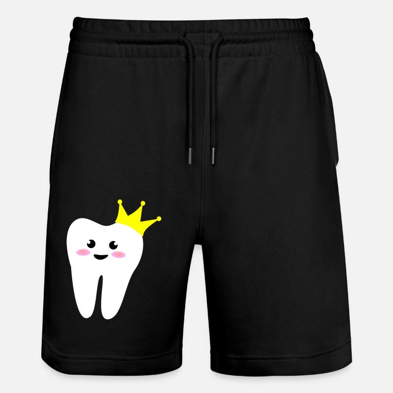 crown_tooth - Short de jogging bio TRAINER Stanley/Stella unisexe - noir