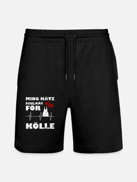 Köln - Stanley/Stella Unisex Bio Joggingshorts Trainer  - Schwarz