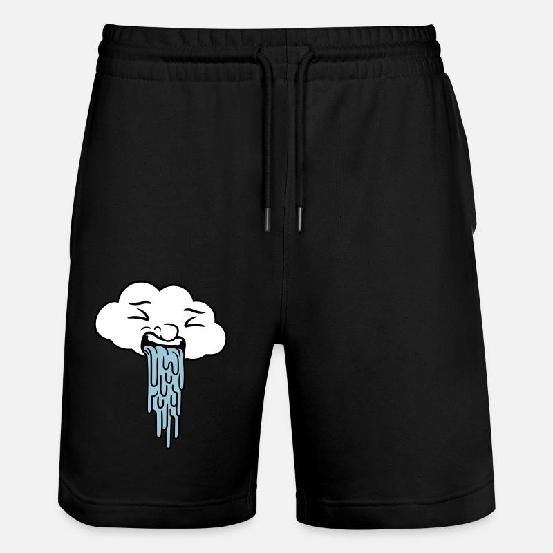 vomissant drôle nuage de pluie - Short de jogging bio TRAINER Stanley/Stella unisexe - noir