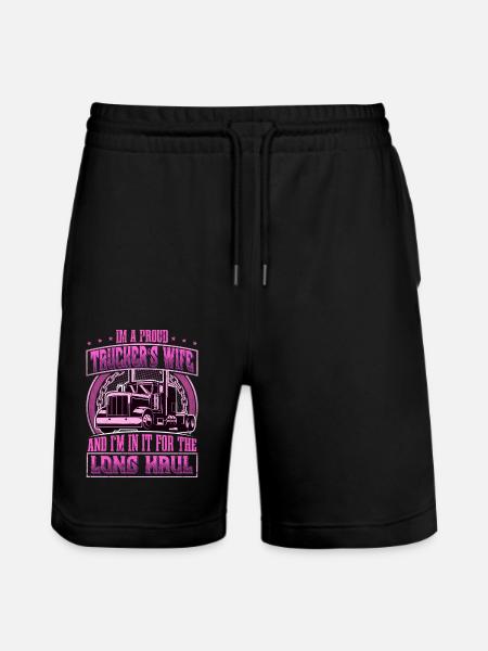 Truck Driver - Stanley/Stella Trainer Unisex Organic Jogging Shorts - black
