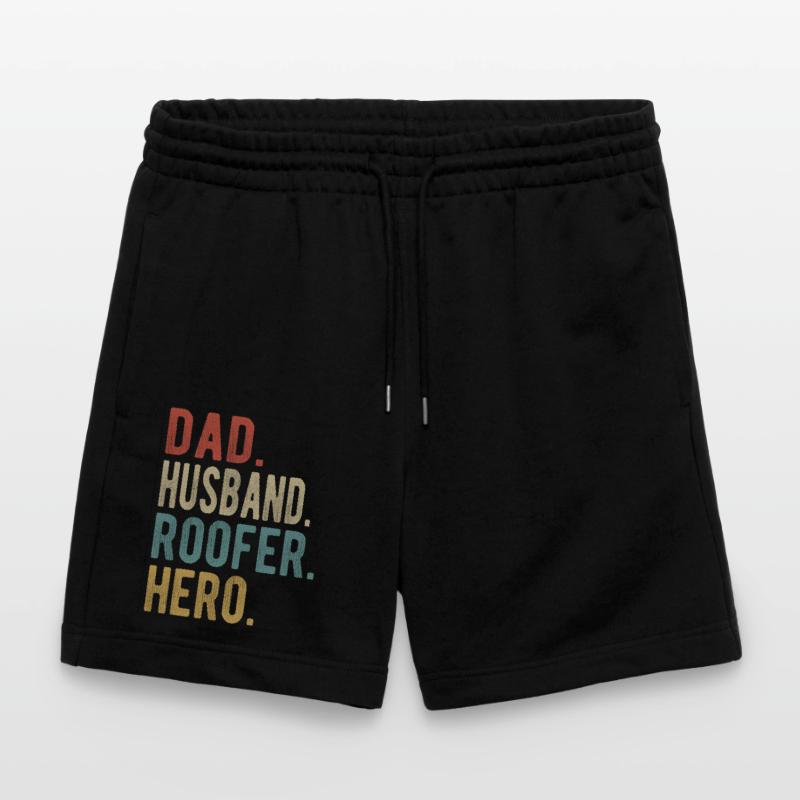 Dachdecker Papa Ehemann Held Stanley/Stella Unisex Bio Joggingshorts Trainer 