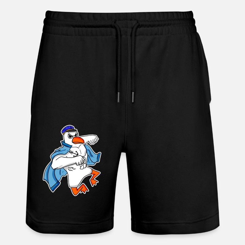 Mouette capitaine Faust - Short de jogging bio TRAINER Stanley/Stella unisexe - noir