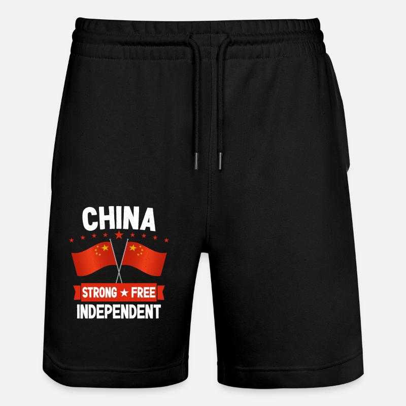 China - Stanley/Stella Unisex Bio Joggingshorts Trainer  - Schwarz