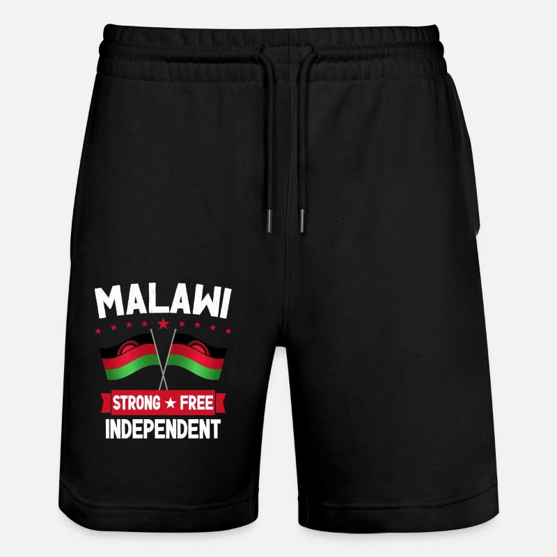 Malawi - Stanley/Stella Unisex Bio Joggingshorts Trainer  - Schwarz