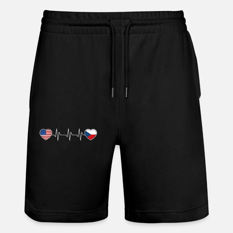 République tchèque - Short de jogging bio TRAINER Stanley/Stella unisexe - noir