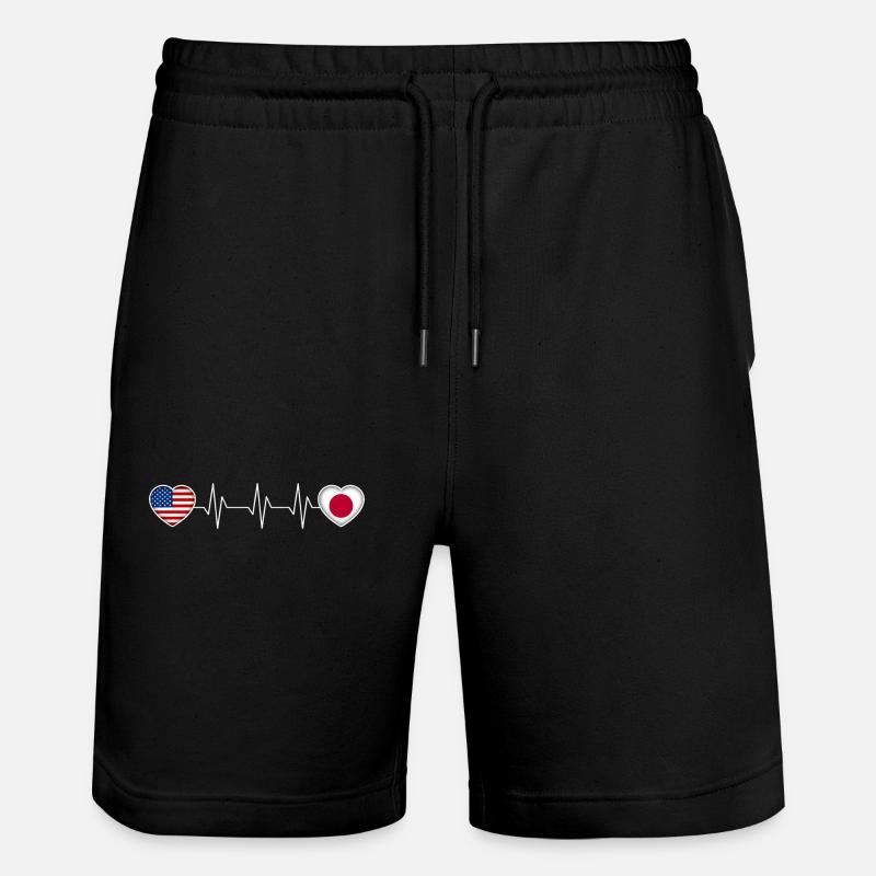 Japan - Stanley/Stella Unisex Bio Joggingshorts Trainer  - Schwarz