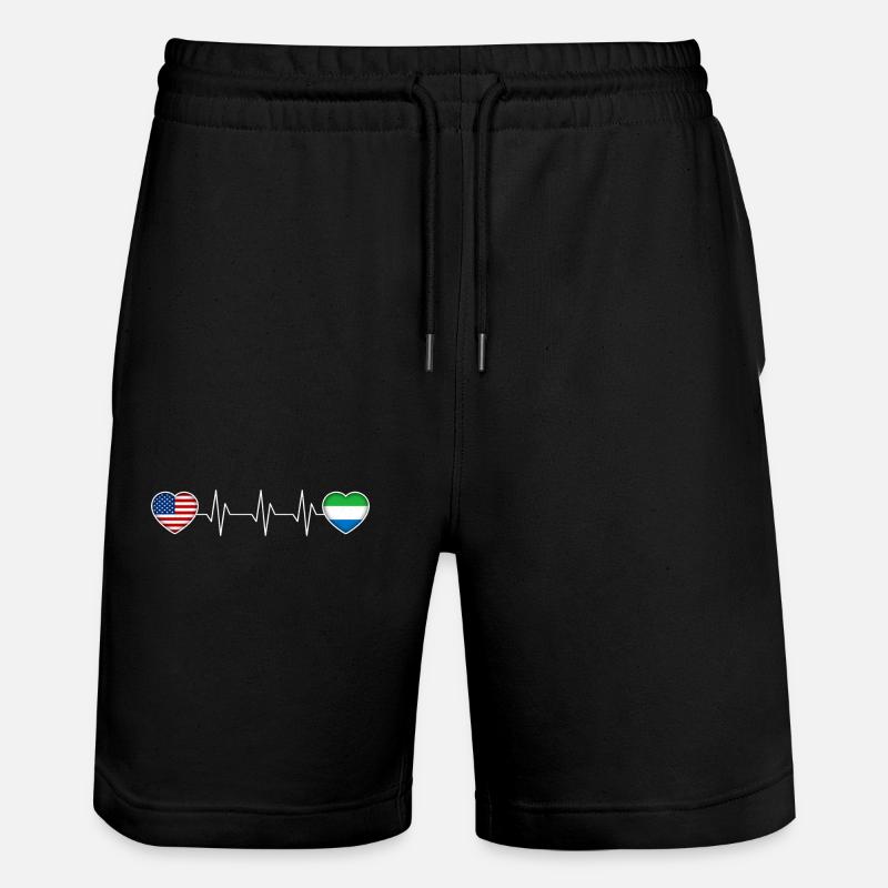 Sierra Leone - Short de jogging bio TRAINER Stanley/Stella unisexe - noir