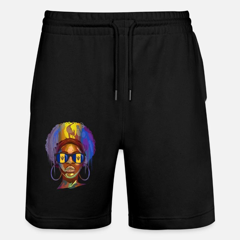 Barbade - Short de jogging bio TRAINER Stanley/Stella unisexe - noir