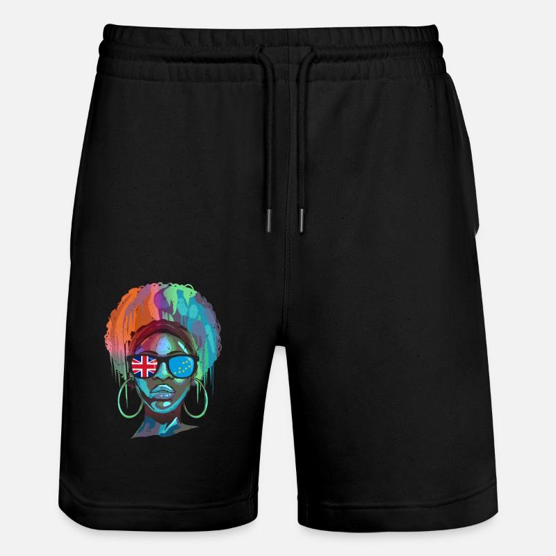 Tuvalu - Short de jogging bio TRAINER Stanley/Stella unisexe - noir