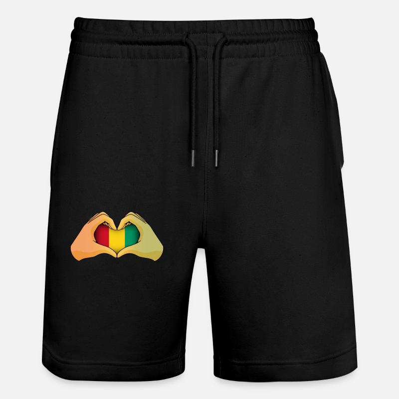 Guinea - Stanley/Stella Unisex Bio Joggingshorts Trainer  - Schwarz