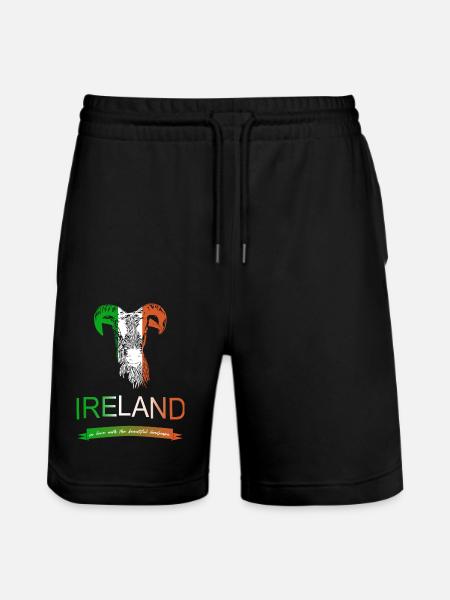 Irlande Irlande moutons - Short de jogging bio TRAINER Stanley/Stella unisexe - noir