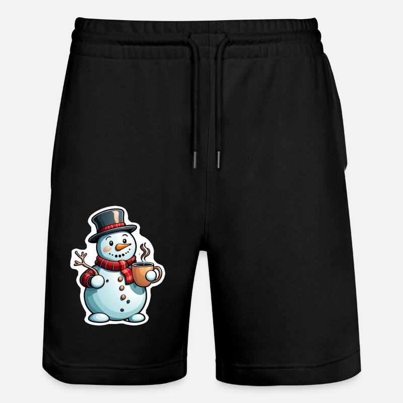 bonhomme de neige - Short de jogging bio TRAINER Stanley/Stella unisexe - noir