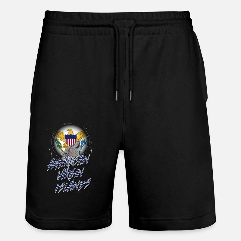 Îles Vierges américaines - Short de jogging bio TRAINER Stanley/Stella unisexe - noir