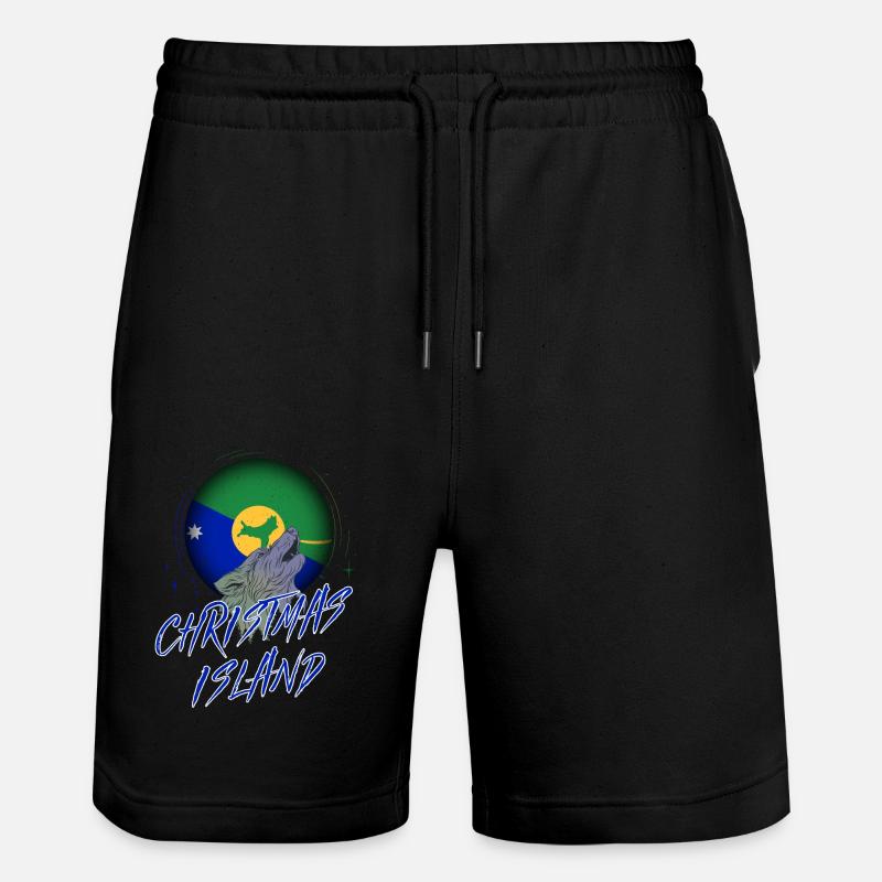 Île Christmas - Short de jogging bio TRAINER Stanley/Stella unisexe - noir
