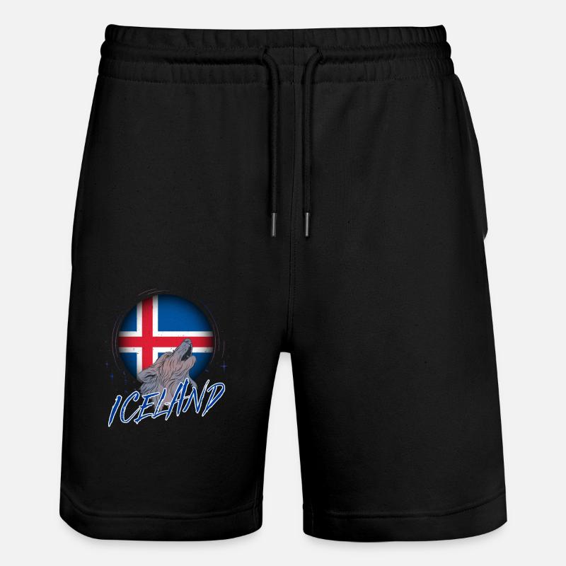 Islande - Short de jogging bio TRAINER Stanley/Stella unisexe - noir