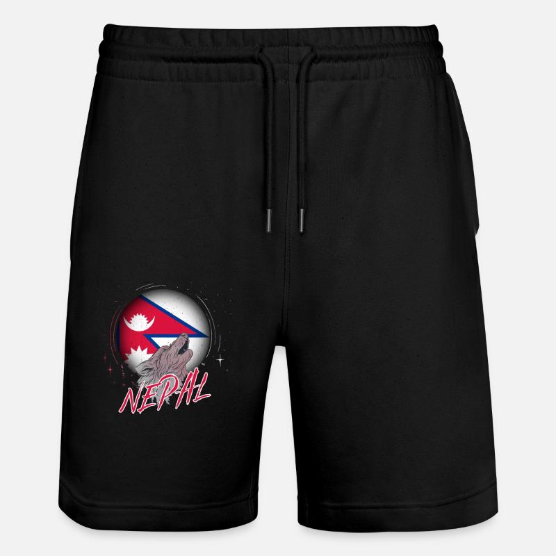Népal - Short de jogging bio TRAINER Stanley/Stella unisexe - noir