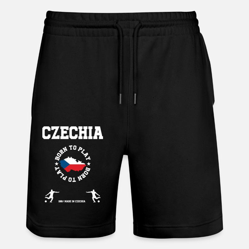 Tschechien - Stanley/Stella Unisex Bio Joggingshorts Trainer  - Schwarz