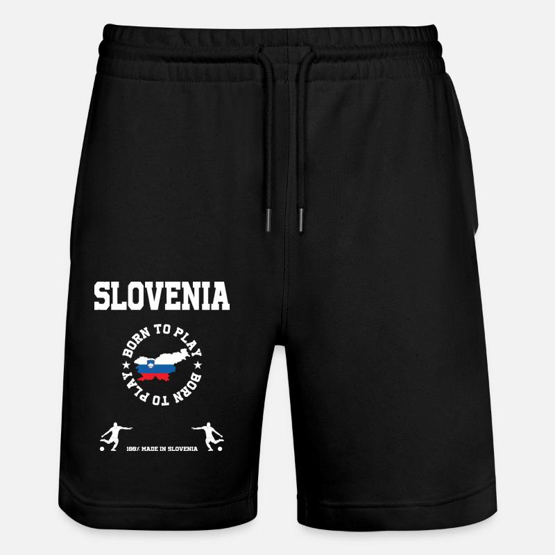 Slovénie - Short de jogging bio TRAINER Stanley/Stella unisexe - noir