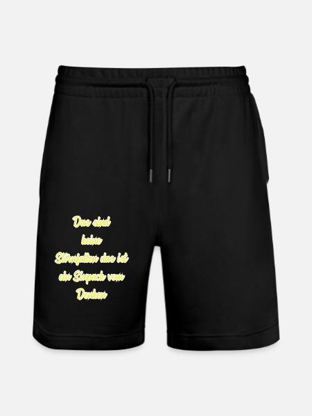 Profesor de refranes divertidos - Pantalones cortos de deporte ecológicos unisex Trainer de Stanley/Stella - negro