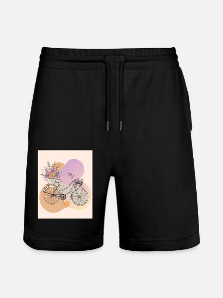 Vélo - Taches de couleur - Short de jogging bio TRAINER Stanley/Stella unisexe - noir