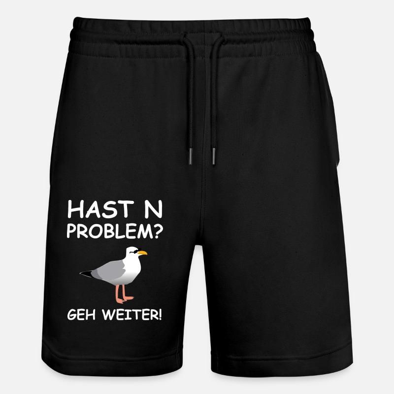 Hambourg Seagull - Short de jogging bio TRAINER Stanley/Stella unisexe - noir