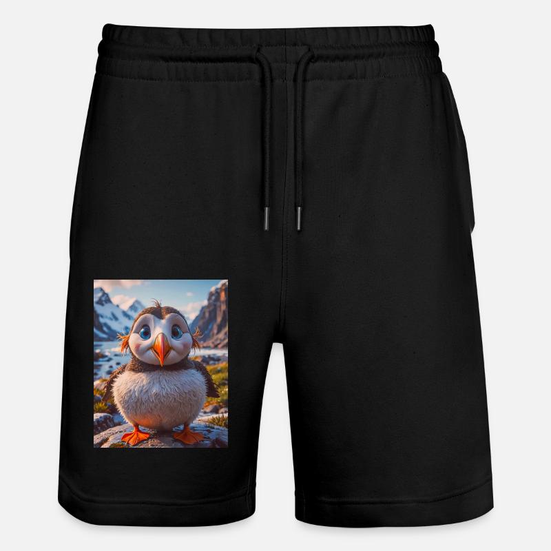 Oiseaux super mignons – Puffin - Short de jogging bio TRAINER Stanley/Stella unisexe - noir