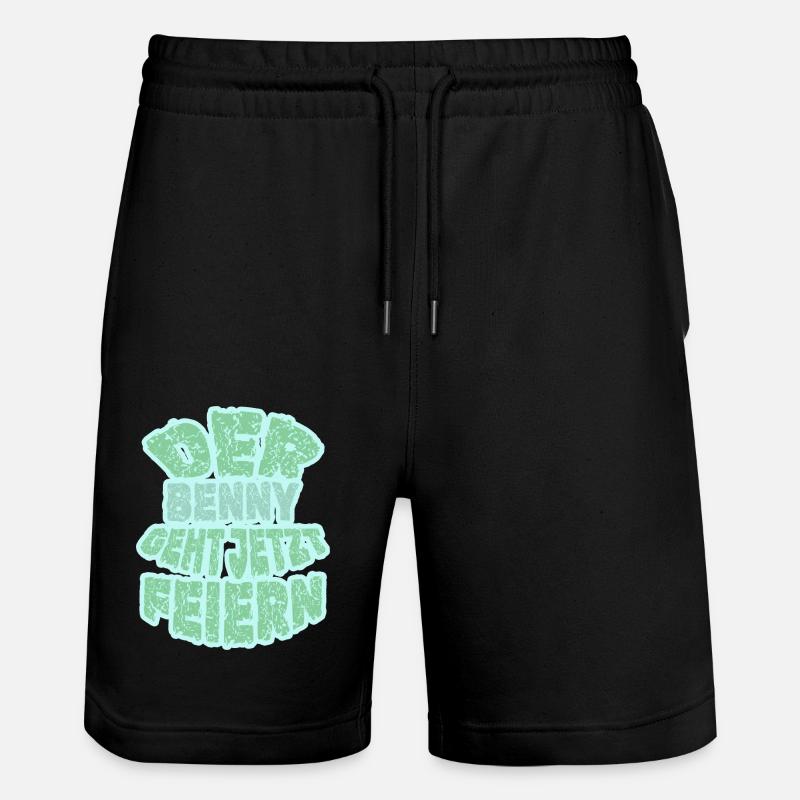 Benny Benny - Stanley/Stella Unisex Bio Joggingshorts Trainer  - Schwarz