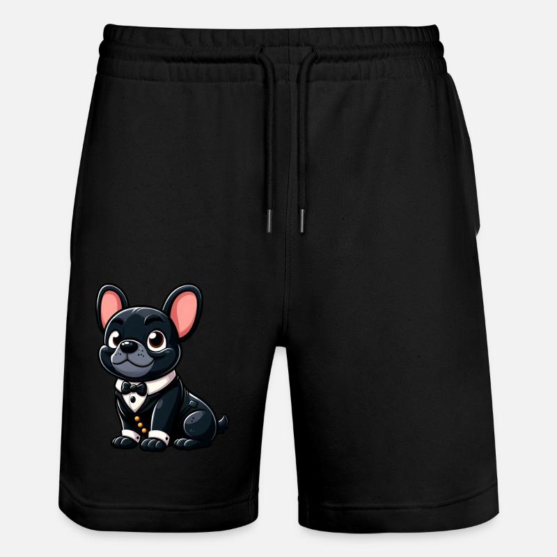 bouledogue français chic - Short de jogging bio TRAINER Stanley/Stella unisexe - noir